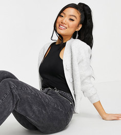 Серый ажурный кардиган Topshop Petite