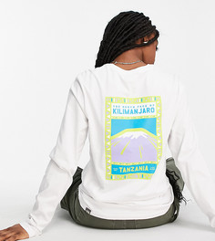 Белый лонгслив The North Face Faces – эксклюзивно для ASOS-Розовый цвет