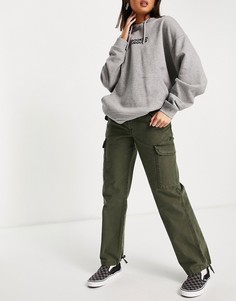 Брюки цвета хаки в утилитарном стиле ASOS DESIGN-Зеленый цвет