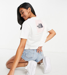Укороченная футболка белого/розового цвета The North Face Redbox – эксклюзивно для ASOS-Белый