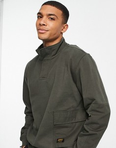 Свитшот на молнии Carhartt WIP Klicks-Зеленый цвет