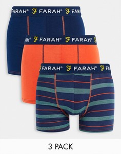 Набор из 3 боксеров оранжевого цвета Farah Oakleer-Оранжевый цвет
