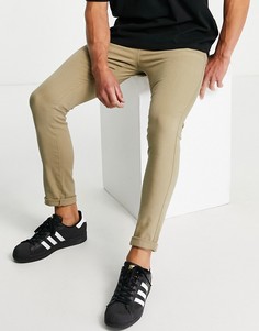 Супероблегающие чиносы Bolongaro Trevor-Светло-бежевый цвет