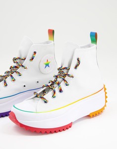 Белые кроссовки Converse Run Star Hike PRIDE-Multi