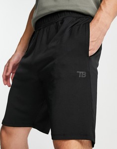 Черные спортивные шорты Threadbare Active-Черный цвет