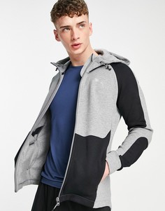 Серый худи из технологичной ткани PUMA