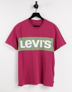 Классическая футболка в стиле колор блок Levis-Красный Levis®