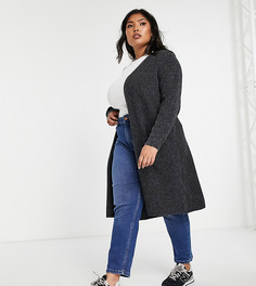 Удлиненный кардиган черного цвета Vero Moda Curve-Черный цвет