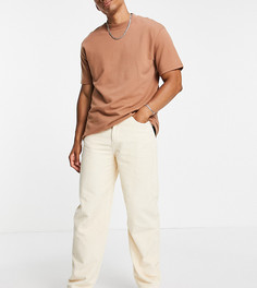 Вельветовые джинсы цвета экрю свободного кроя в стиле 90-х Reclaimed Vintage Inspired-Белый