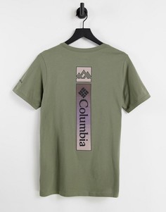 Зеленая футболка с принтом на спине Columbia Rapid Ridge-Зеленый цвет