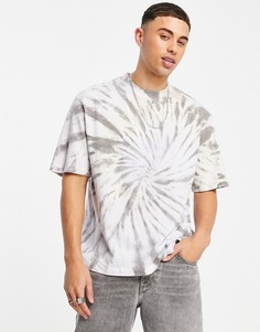Фиолетовая oversized-футболка с принтом тай-дай River Island-Фиолетовый цвет