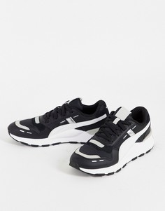 Кроссовки черного, белого и серебристого оттенков Puma RS 2.0 Futura-Черный цвет