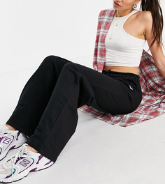 Черные джоггеры со вставками и широкими штанинами Threadbare Tall-Черный цвет