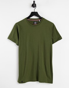 Облегающая футболка цвета хаки Le Breve-Зеленый цвет