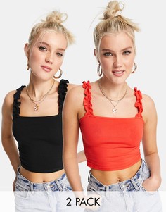 Разноцветная футболка Miss Selfridge-Разноцветный