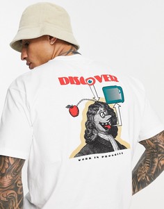 Белая футболка Carhartt WIP Discover-Белый