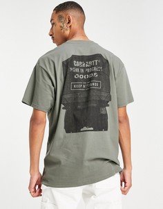 Зеленая футболка Carhartt WIP Goods-Зеленый цвет