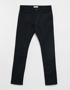 Эластичные узкие джинсы из органического хлопка черного цвета Topman-Черный цвет