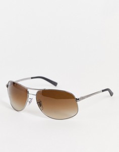Солнцезащитные очки-авиаторы Rayban-Коричневый цвет