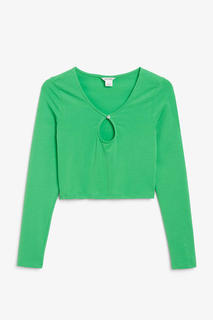 Long sleeved crop top Monki