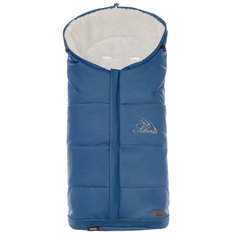 Конверт зимний меховой Nuovita Siberia Lux Bianco Blu scuro, Темно-синий