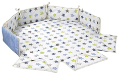 Бампер для манежа Geuther Octo-Parc 2228LB цвет белый; голубой