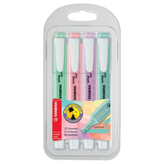 Набор маркеров-текстовыделителей Stabilo Swing Cool Pastel 4 цвета/275/4-08