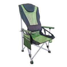 Стул складной туристический 96x55x46 см до 150кг, зеленый Baziator