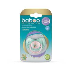 Соска-пустышка, силиконовая, симметричная Baboo Flora (0 месяцев)