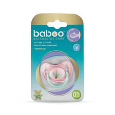 Соска-пустышка, силиконовая, симметричная Baboo Flora (6 месяцев)