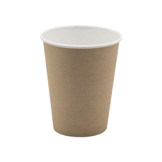 Одноразовый бумажный стакан крафт 350 мл d90мм по 50 шт/уп (1000 шт/кор) Ecovilka