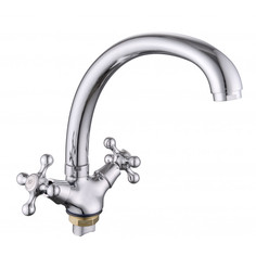 Смеситель для кухни с гайкой KDM-2008AS-02-58p, 1/2" ( без подв. ) Lucky TAP