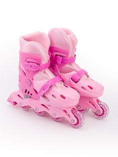 Роликовые коньки SXRIDE раздвижные YXSKT01 розовые, р.M (35-38)