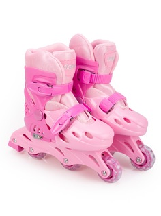 Роликовые коньки SXRIDE раздвижные YXSKT01 розовые, р.S (31-34)