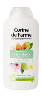 Шампунь для волос Corine de Farme Extra Gentle Shampoo with Sweet Almond Oil, 500мл
