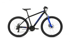 Велосипед FORWARD Edge 27,5 2.0 Disc (2020) 18 / черный-синий 18 ростовка