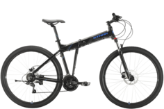 Складной велосипед STARK Cobra 29.2 HD (2021)(18 / черный-голубой/18)