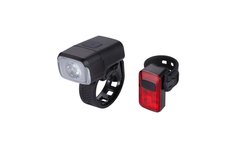 Фонарь передний+задний BBB NanoStrike 400 Combo+BLS-152 Rear Spark 2.0 BLS-164(черный)