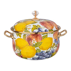 Кастрюля эмалированная Аgness фландрия 6,1л, диа.24см 950-435 Agness