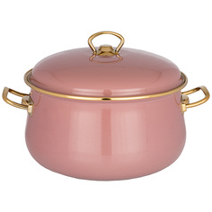 Кастрюля Аgness эмалированная deluxe, 24x15см, 6,1л, подходит для индукции 951-119 Agness