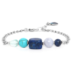 Браслет из бижутерного сплава с лазуритом р.19 Nature Bijoux NB20.2-13-33250