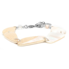 Браслет из бижутерного сплава с жемчугом р.22 Nature Bijoux NB20.1-13-32721