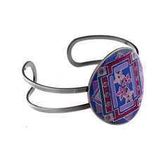 Браслет из бижутерного сплава/бронзы с эмалью Clara Bijoux C75891 BL