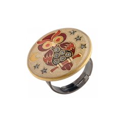 Кольцо из бижутерного сплава с эмалью Clara Bijoux K27954-4 R