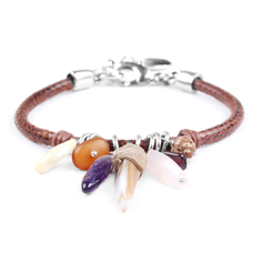 Браслет из бижутерного сплава с аметистом р.21 Nature Bijoux NB20.2-13-32893