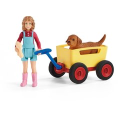 Игровой набор Schleich Повозка для щенков 42543