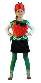 Костюм карнавальный Карнавалия Маленькая Клубничка, 28-32 размер