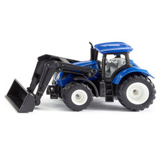 Трактор Siku New-Holland TTV 7150, с фронтальным погрузчиком 1396