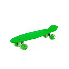 Скейтборд Полесье зеленый с зелеными колесами, 66 см
