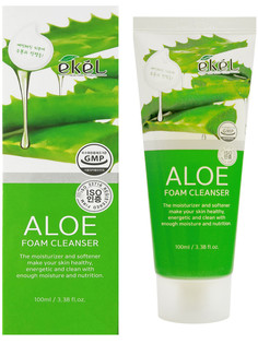 Нежная пенка для умывания с экстрактом АЛОЭ Ekel Aloe Foam Cleanser, 100 мл